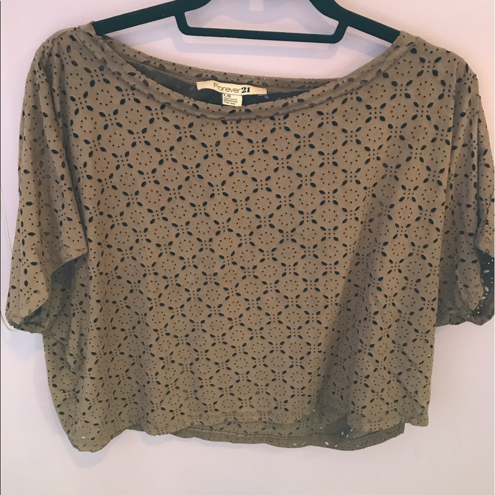 Forever 21 Suede Chestnut Shirt