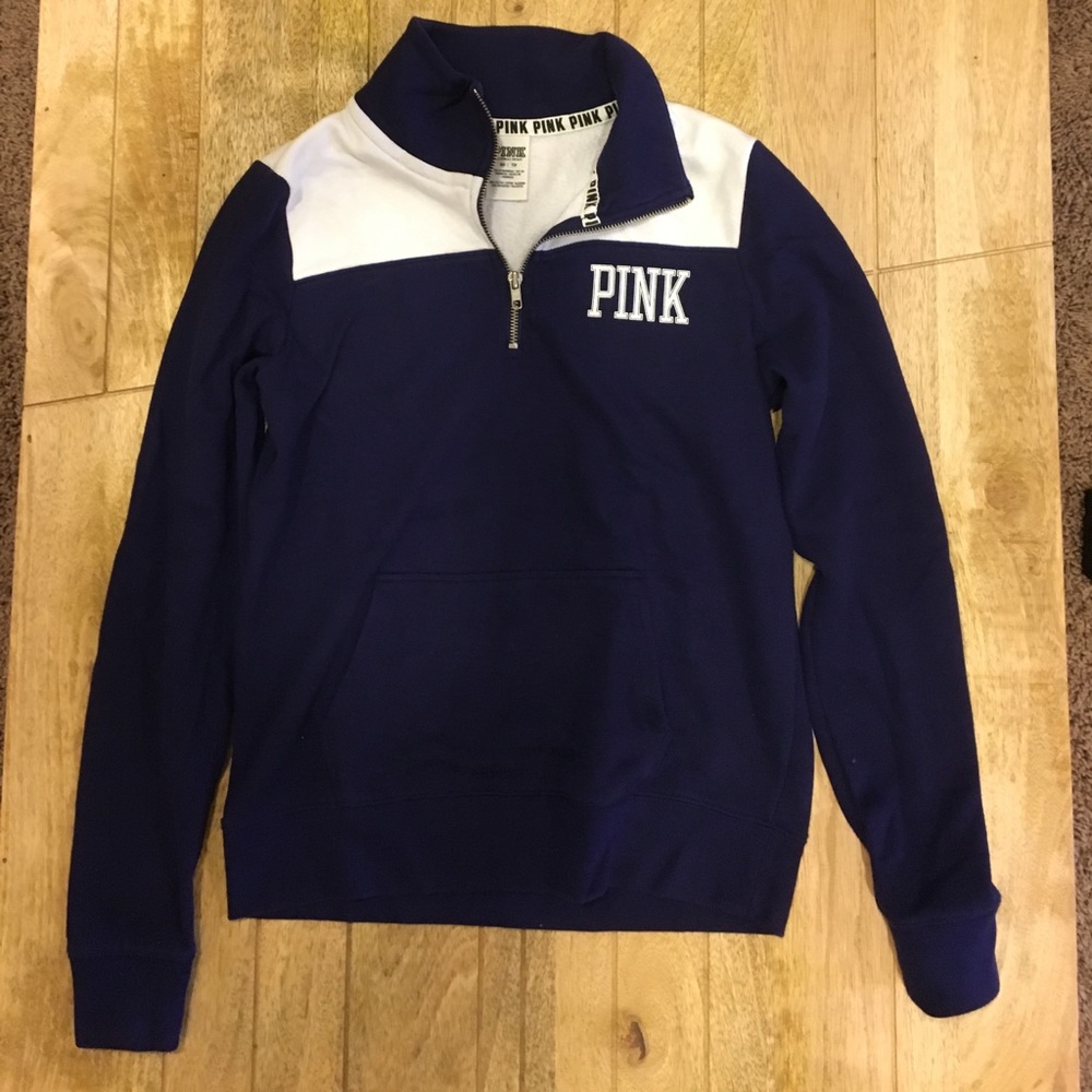 Quarter zip PINK sweatshirt