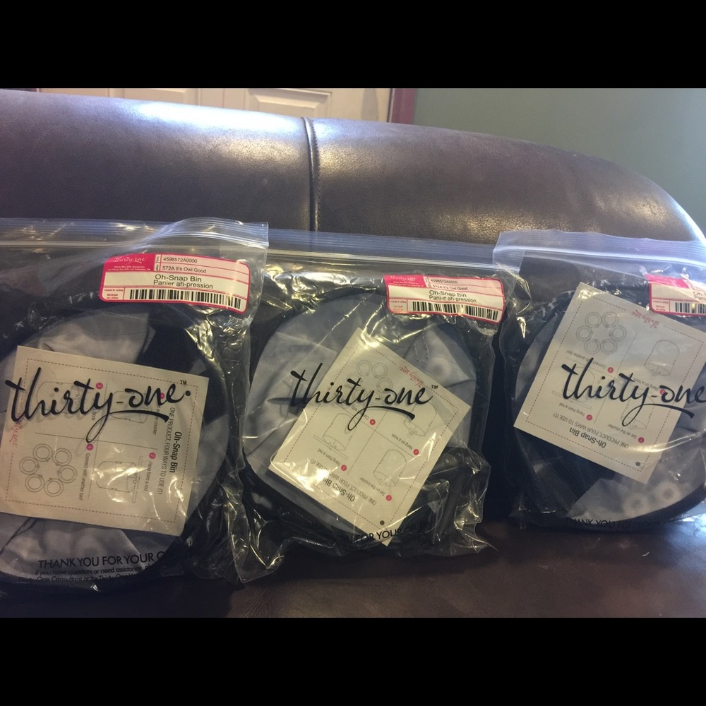 Thirty-one Oh Snap Bins lot of three
