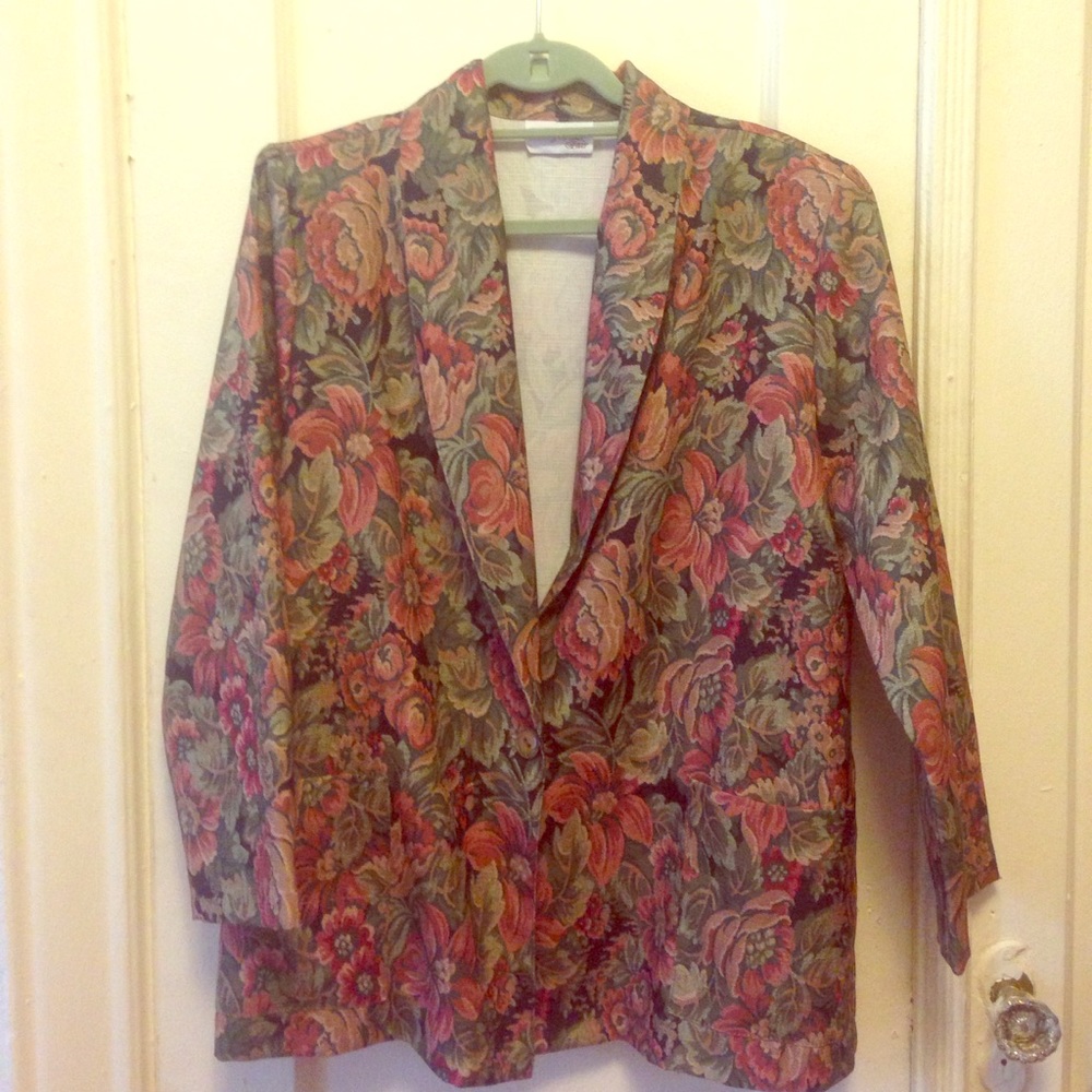 Floral blazer