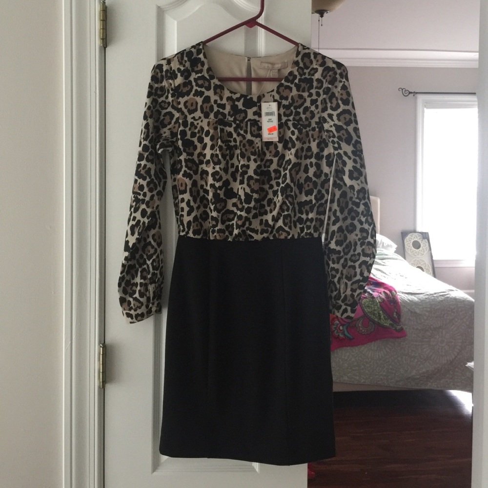 Banana republic leopard dress