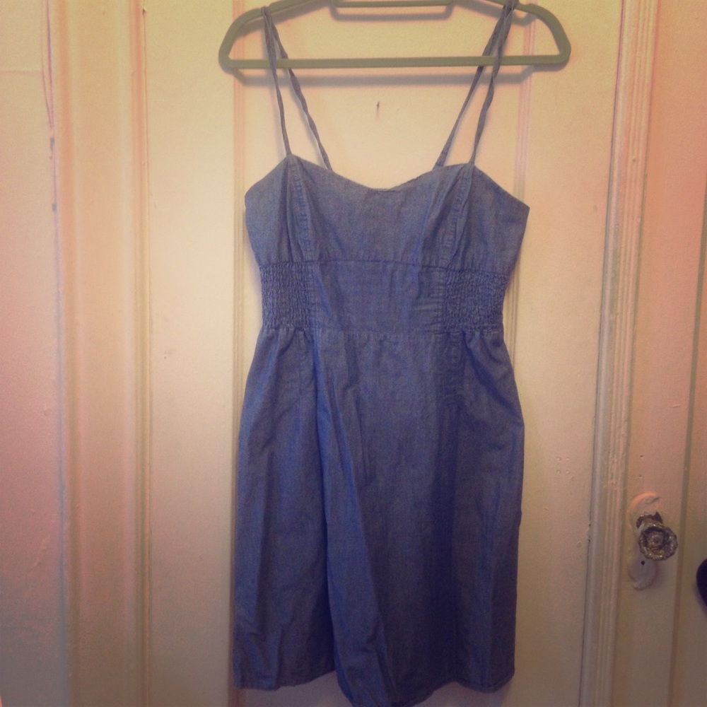 Denim short dress