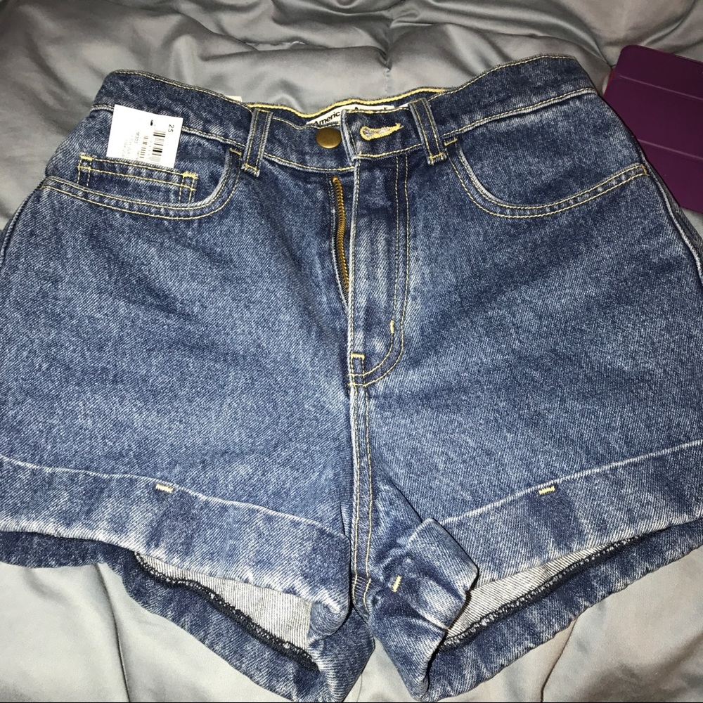 American Apparel high waist shorts