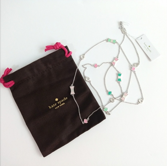 kate spade Jewelry - SALE! NWT KATE SPADE BOW AND SPADES WRAP NECKLACE