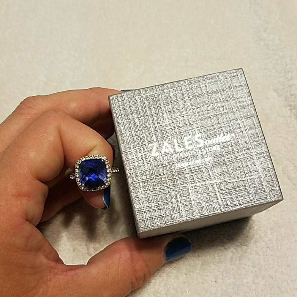 Lab Created Sapphire Ring