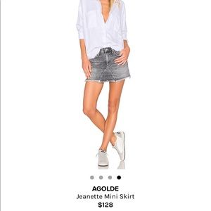 Agolde JEANETTE MINI SKIRT size 27" from Revolve