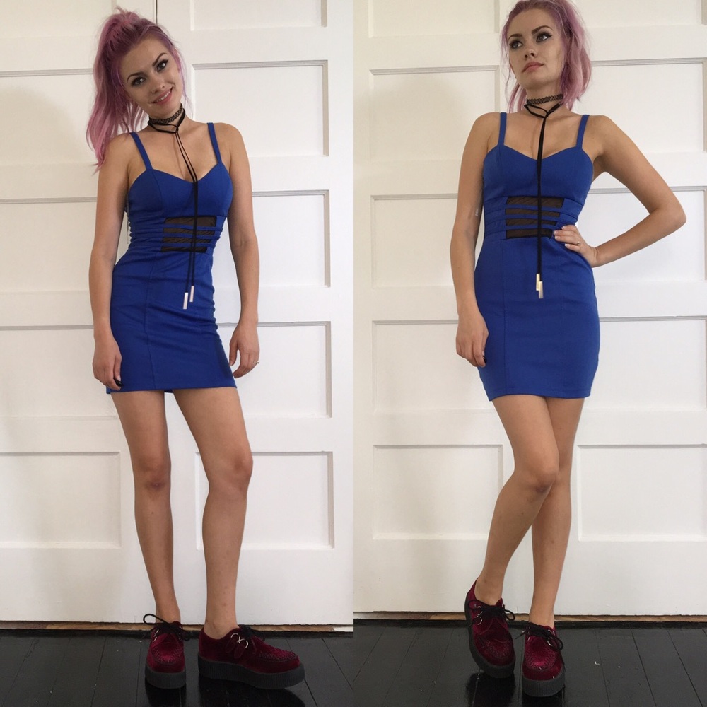Bodycon dress with Mesh Insert