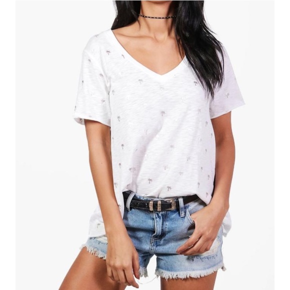 Tops - Foil Palm Tee