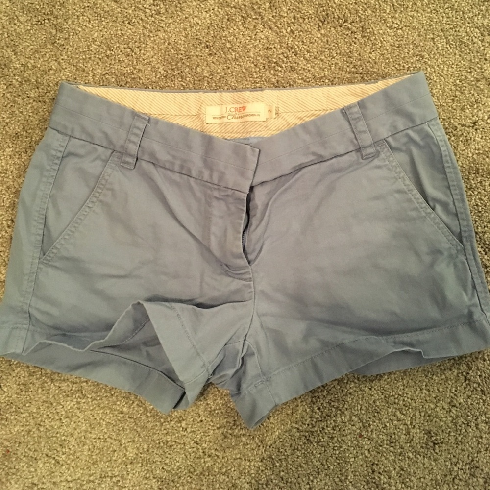 Baby blue chino shorts from J crew