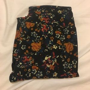 LuLaRoe floral leggings - OS