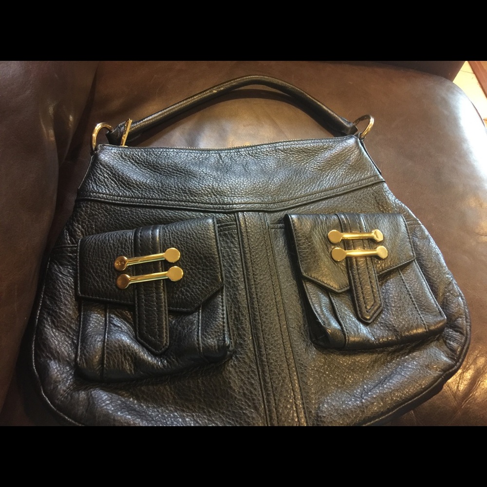 Ralph Lauren black and gold purse