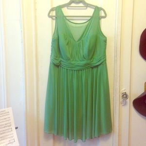 Green dress David's bridal size 20