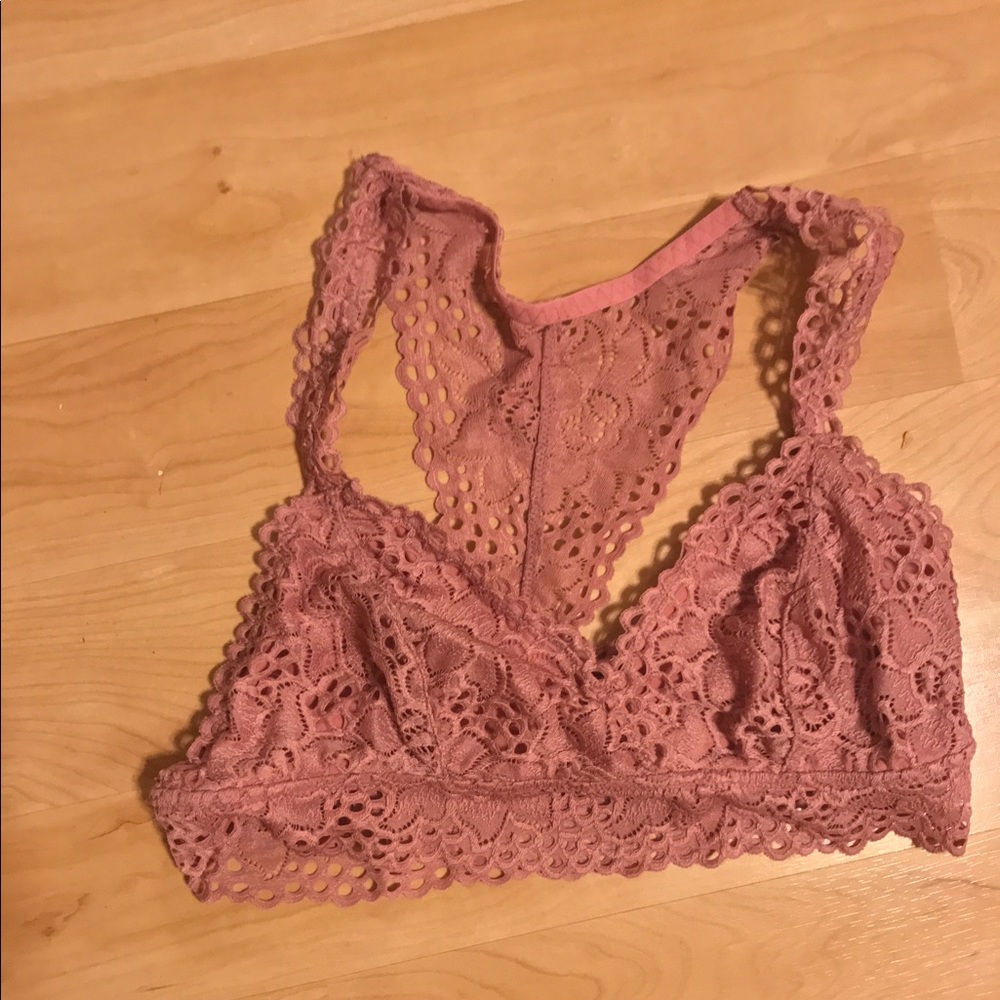 Soft rose color bralette