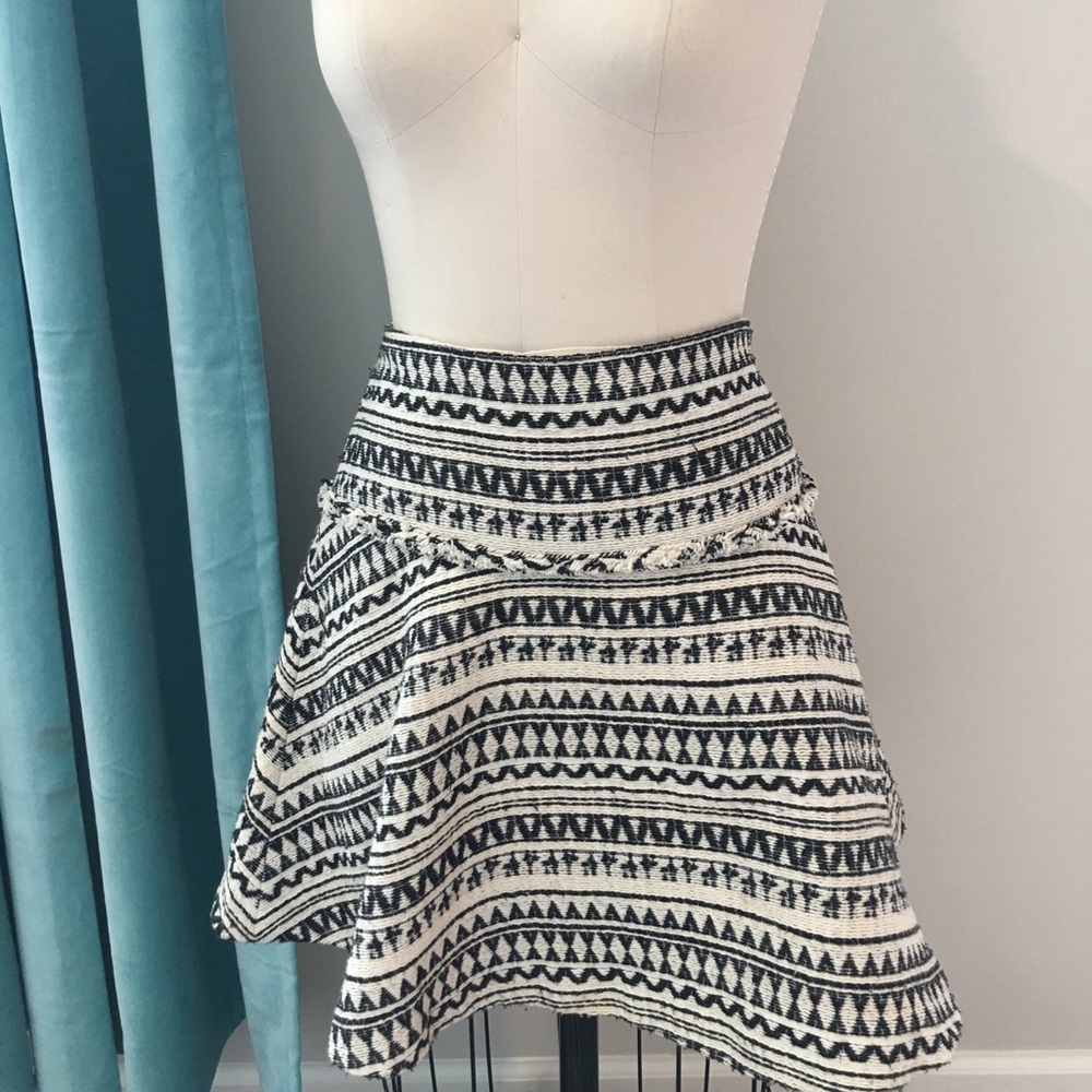 Banana republic A-line Aztec print circle skirt
