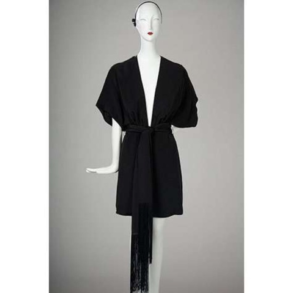 Elizabeth and James Anita Kimono Dress in Black