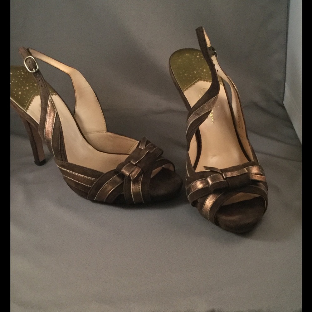 Cole Haan peep toe sling back shoes. Size 7.5