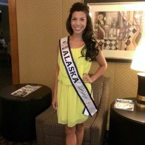 Yellow summer dress.