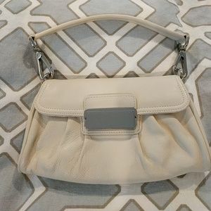 small leather clutch / shoulder bag