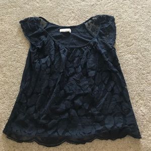 Abercrombie and Fitch navy blue shirt