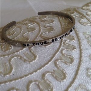 Be True. Be You. Be Kind. Bangle Bracelet