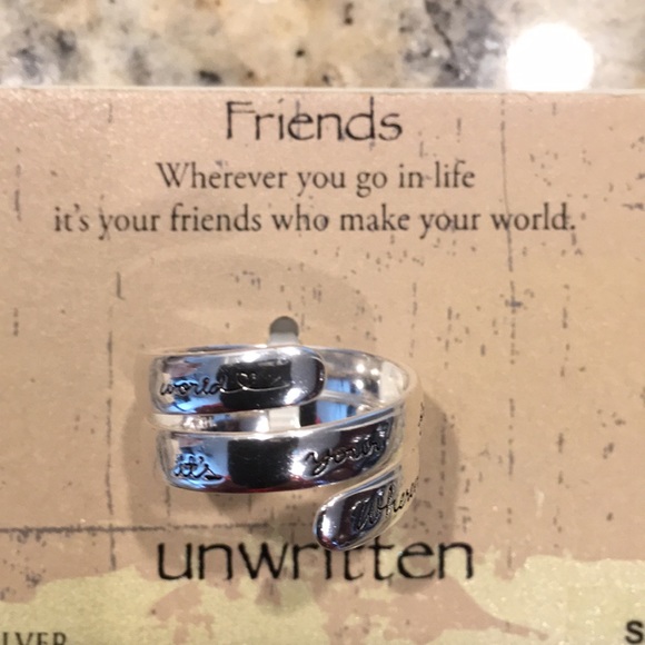 Spiritual message wrap ring in sterling silver - Picture 1 of 4