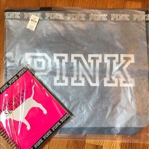 Victoria's Secret Pink tote & notebook!