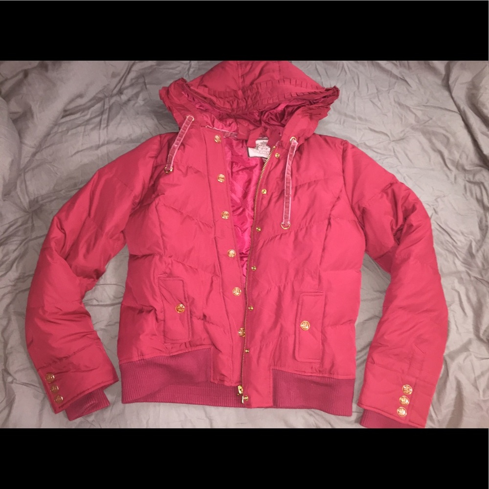 Juicy Couture Red Down Jacket