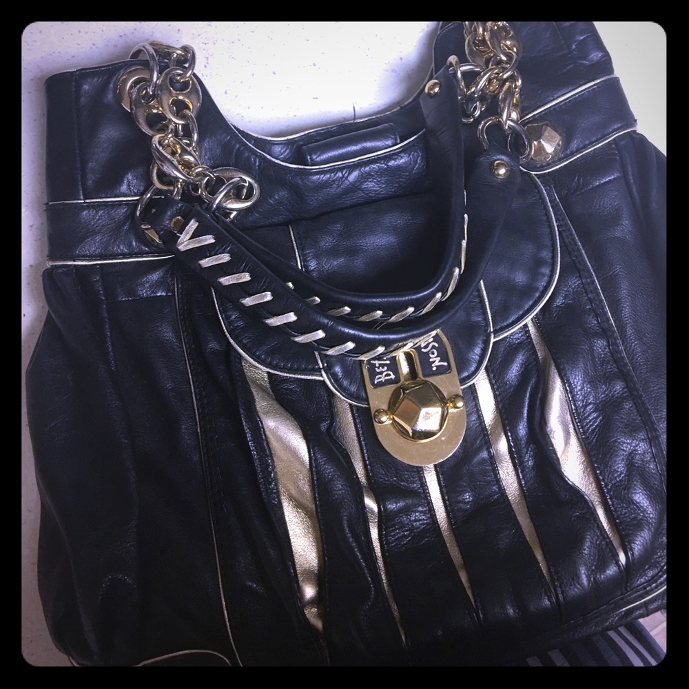 BETSEY JOHNSON BLACK HANDBAG
