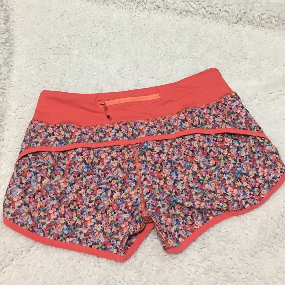 Lululemon Floral Speed Shorts