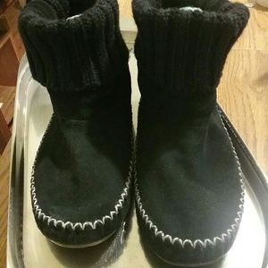 Suede LL Bean bootie mocs 9m