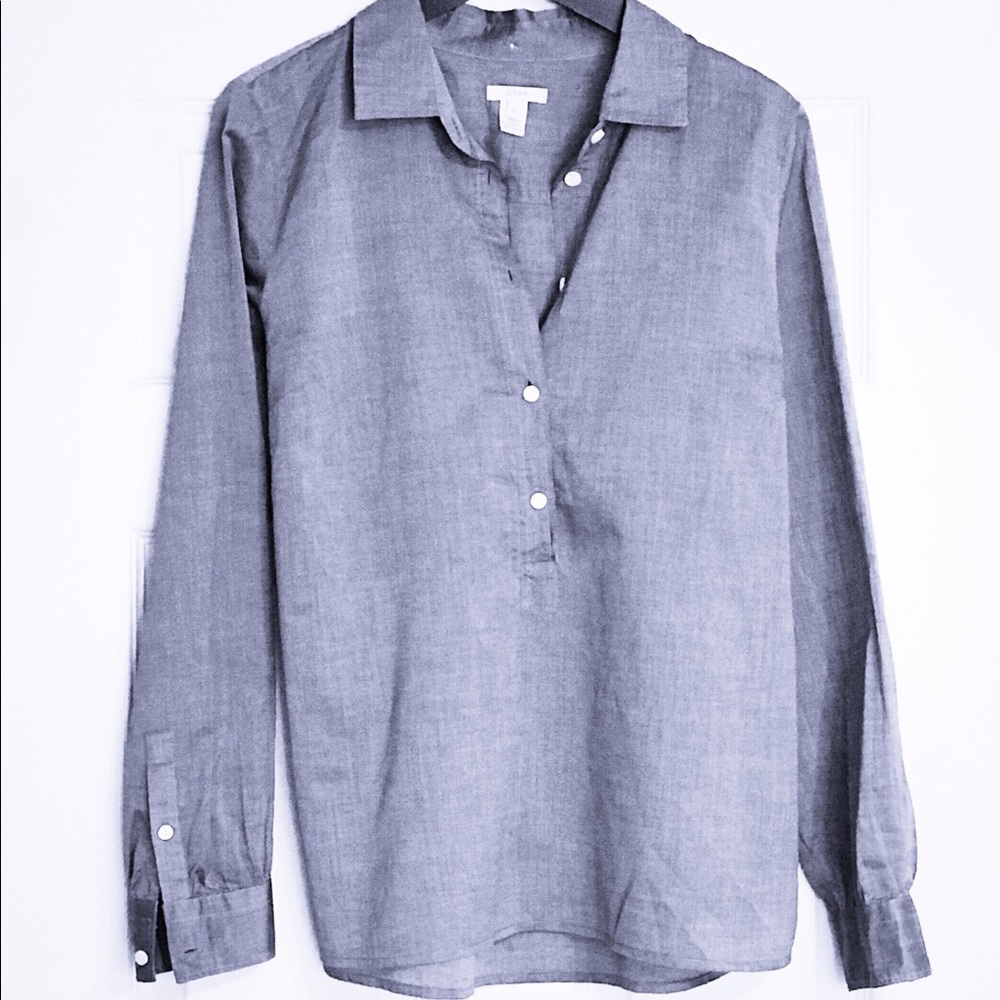J.Crew Chambray Popover - Like New