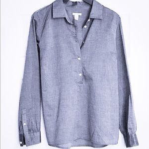 J.Crew Chambray Popover - Like New