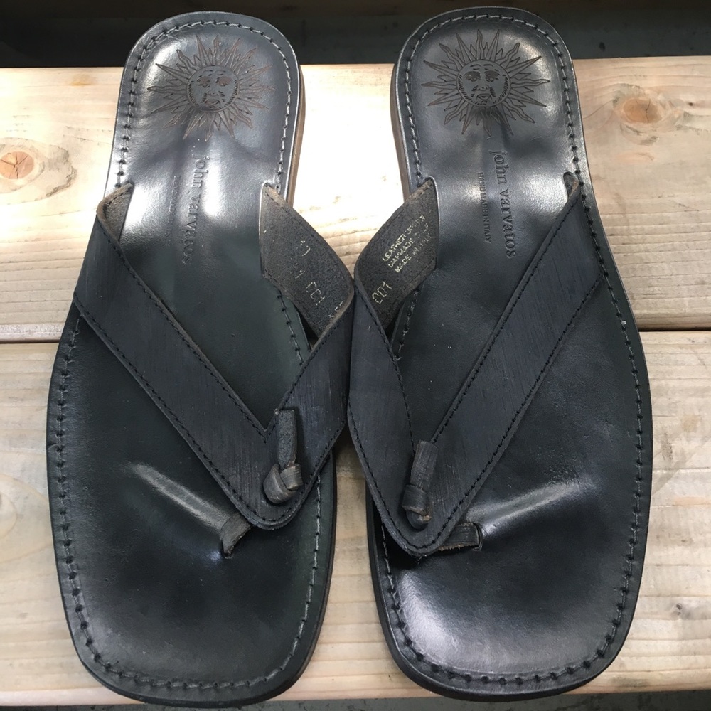 Men's John Varvatos Leather Flip Flop Sandals