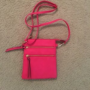 Pink Cross body Purse