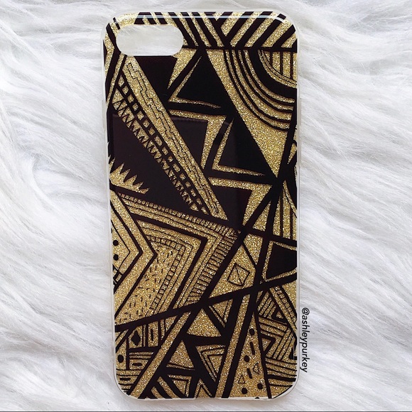 🌸4 for $10🌸 gold glitter geometric iPhone 7 case - Picture 2 of 3