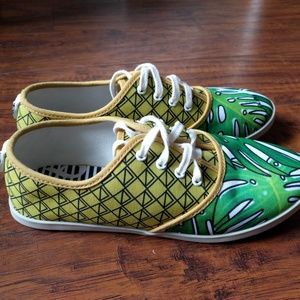 ModCloth Quirk It Sneaker in Palm Leaves