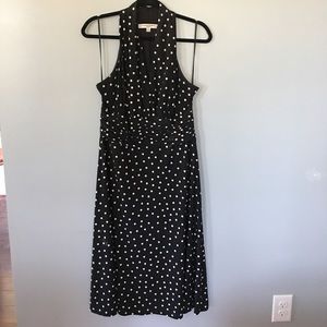 Empire waist polka dot dress