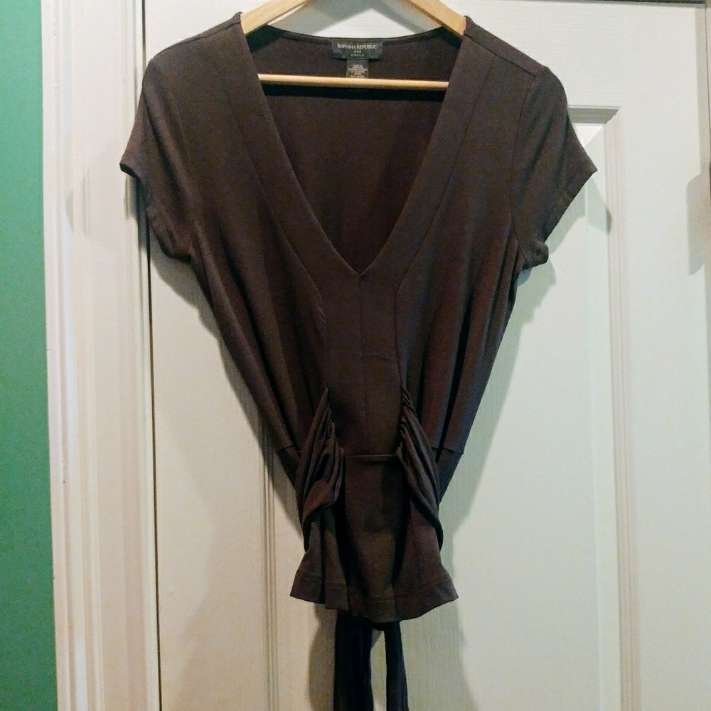 Banana Republic Versatile Chocolate Brown Shirt! M