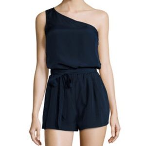 Navy blue short romper