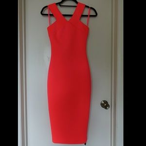 Ted baker neoprene crossback dress