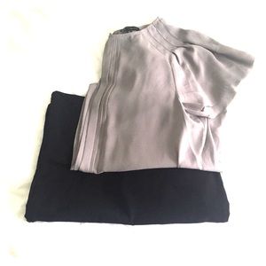 Grey banana republic blouse