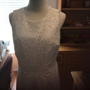 Fancy White Dress up or down by Liz