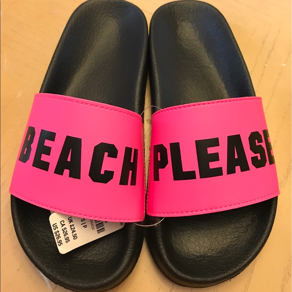 Pink Victoria's Secret slides NWT