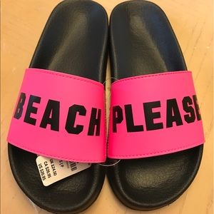 Pink Victoria's Secret slides NWT
