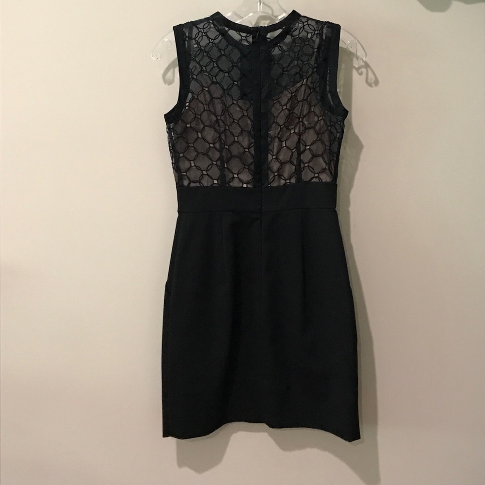 BCBG Black Lace Cocktail Dress - Picture 2 of 4