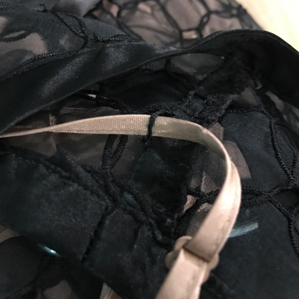 BCBG Black Lace Cocktail Dress - Picture 4 of 4