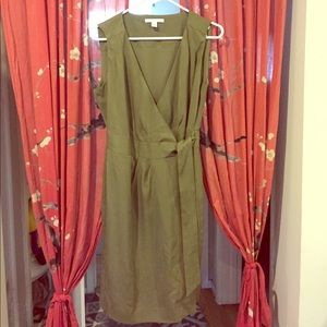 Forest Green Wrap Dress