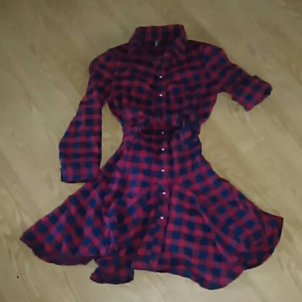 NWOT Plaid party dress