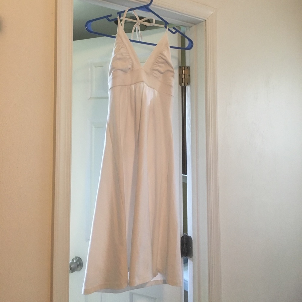 White sun dress.