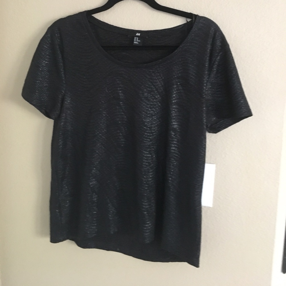 Oversized Shirt with Coated Wash